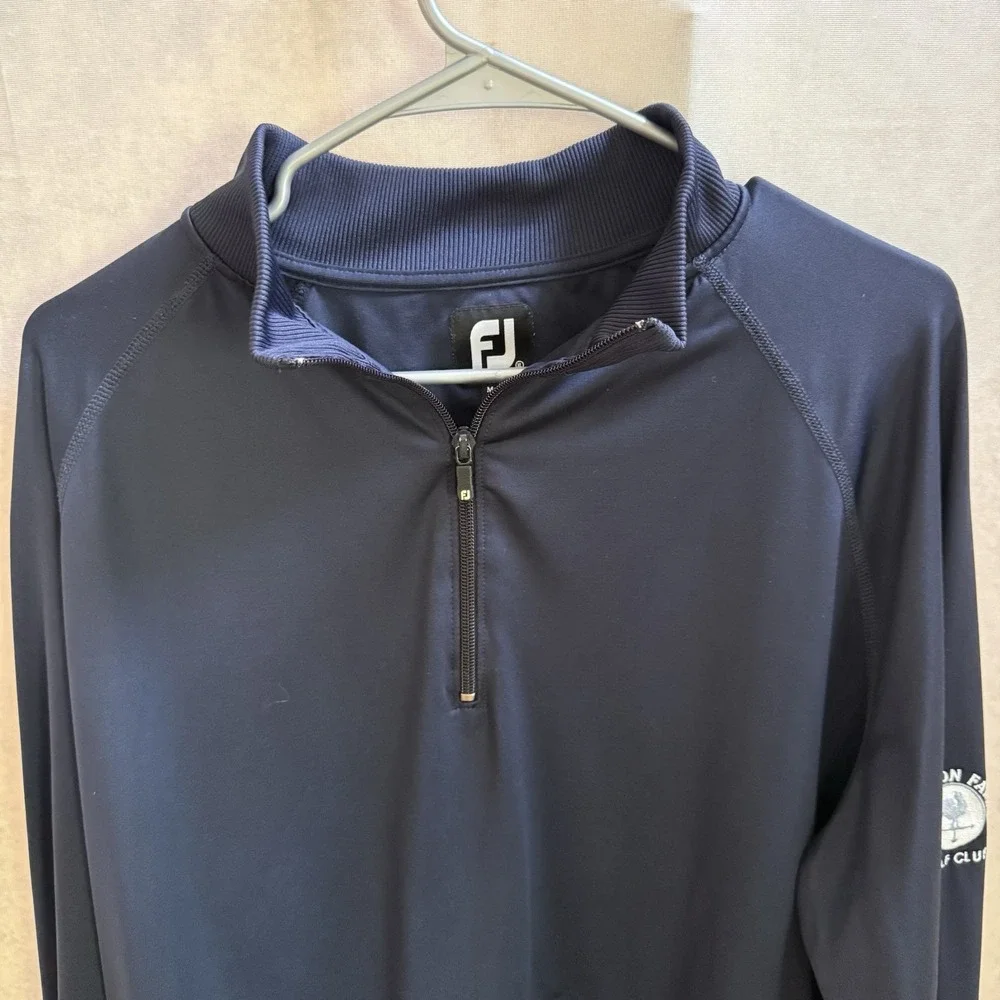FootJoy Mens Langdon Farms‎ Golf Club Pullover Quarter Zip Performance Size XL